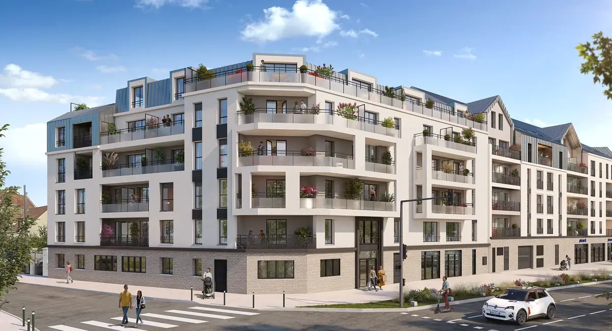Résidence La Vicomté à Chennevières-sur-Marne, façade